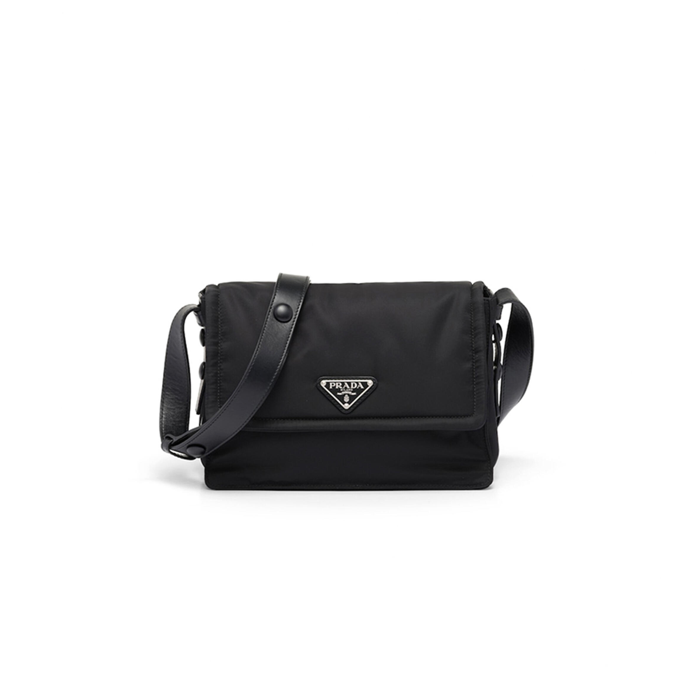 PRADA TRAVELLER RE-NYLON SMALL QUILTED SHOULDER BAG 1BD313 (23*16*11cm)